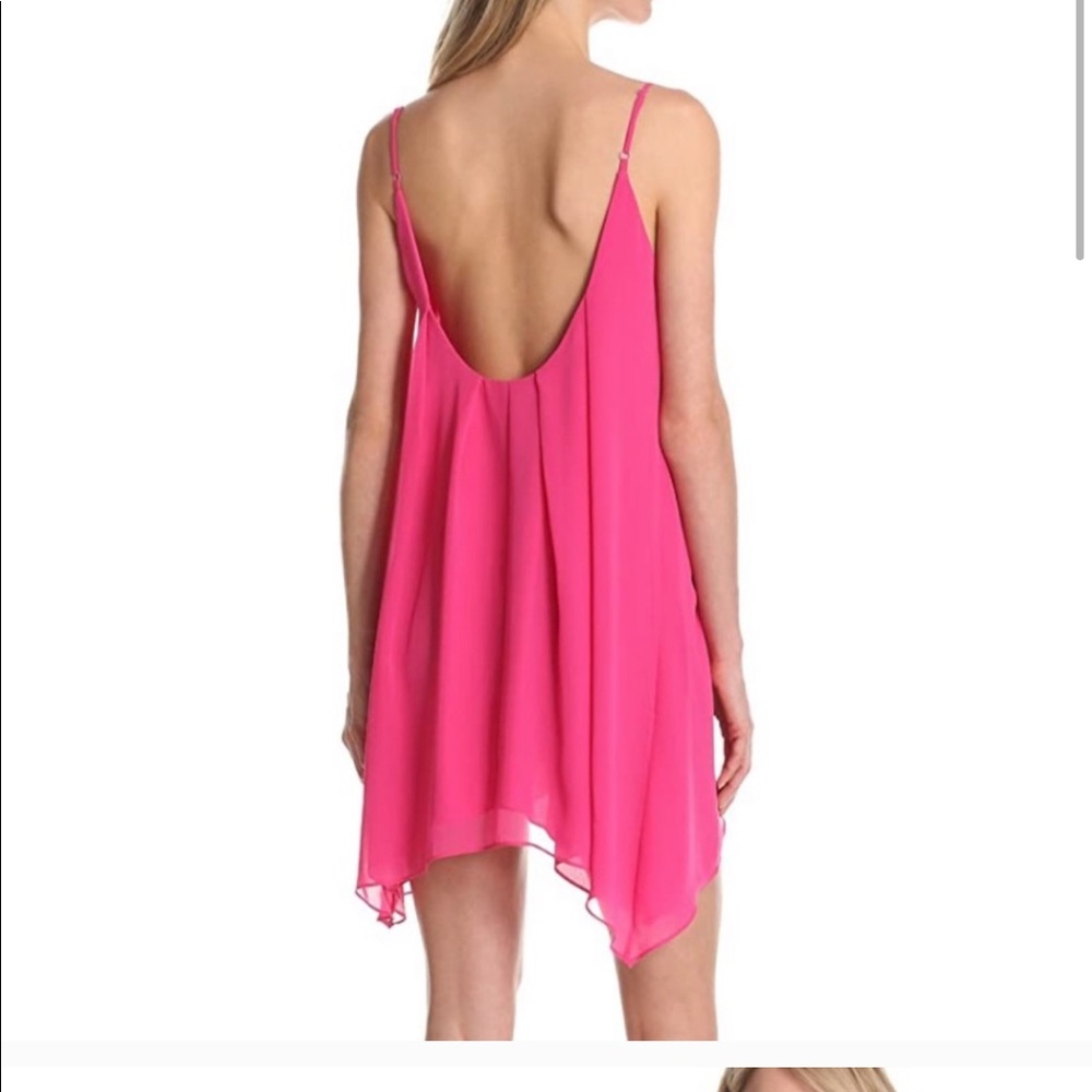 BCBGeneration Low back dress in wild rose